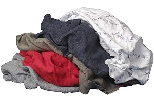 Buffalo Industries (10084PB) Recycled Multicolored T-Shirt Cloth Rags-25-Pounds Bag