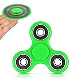 FridayFun For Tri-Spinner Fidget Green EDC ADHD Foucus Toy With Great Deep Thought and Anxiety Relief, Longer Rotation and Smaller Friction