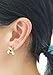 CRB For Women Gold Tone Crystal Bumblebee Bumble Honey Bee Stud Earrings