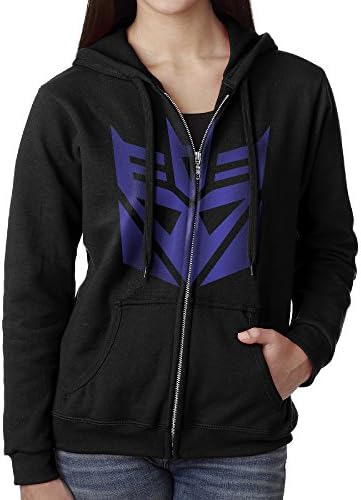 Women's Decepticon Shield Logo Transformers Armada Hoodie Dress With Pockets