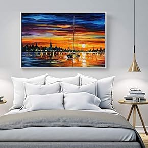 Floating Framed Canvas Wall Art for Living Room, Bedroom Scenery Canvas Prints for Home Decoration Ready to Hang - 16x24 inches