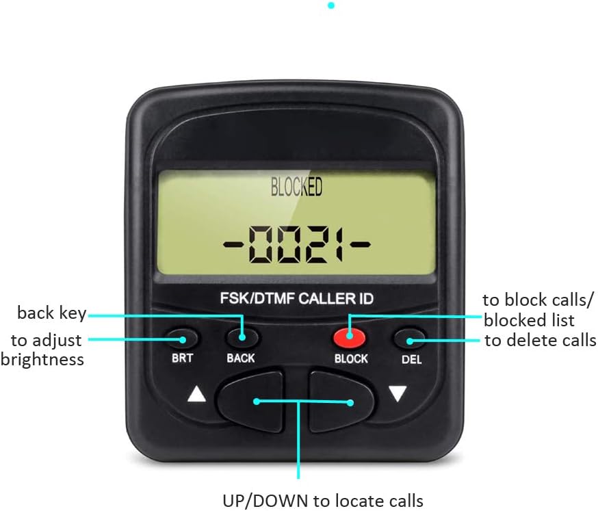 TelPal Call Blocker Display for Landline Phone with 1500 Number Capacity Block Robocalls, Telemarketing Calls, Junk Faxes and All Spam Calls: Electronics