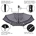 boy Large Auto Umbrella Fast Dry Portable Folding Umbrella Windproof Travel Golf Collapsible Compact Umbrella with Teflon Coating