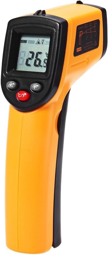Digital Infrared Thermometer,-50 to 380℃(-58 to 716℉),GM320 Non-Contact Laser LCD Display Digital IR Temperature Tester Gun