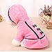 Neartime Puppy Clothes, Dog Coat Jacket Pet Outfit Winter Apparel Yorkie Garment (XS, Pink)