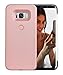AUYOUWEI Galaxy S8 Case, LED Illuminated Selfie Light Case Cover [Rechargeable] Light Up Luminous Selfie Flashlight Cell Phone Case for Samsung S8 (Rose Gold)