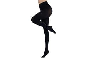CozyWow Women's 80D Soft Solid Color Semi Opaque Footed Tights High Waist Womens Tights