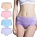 BOSSXIN 4 Pack Womens Plus Size Sexy Lace Panties Cotton Briefs Underwear for Women-XL