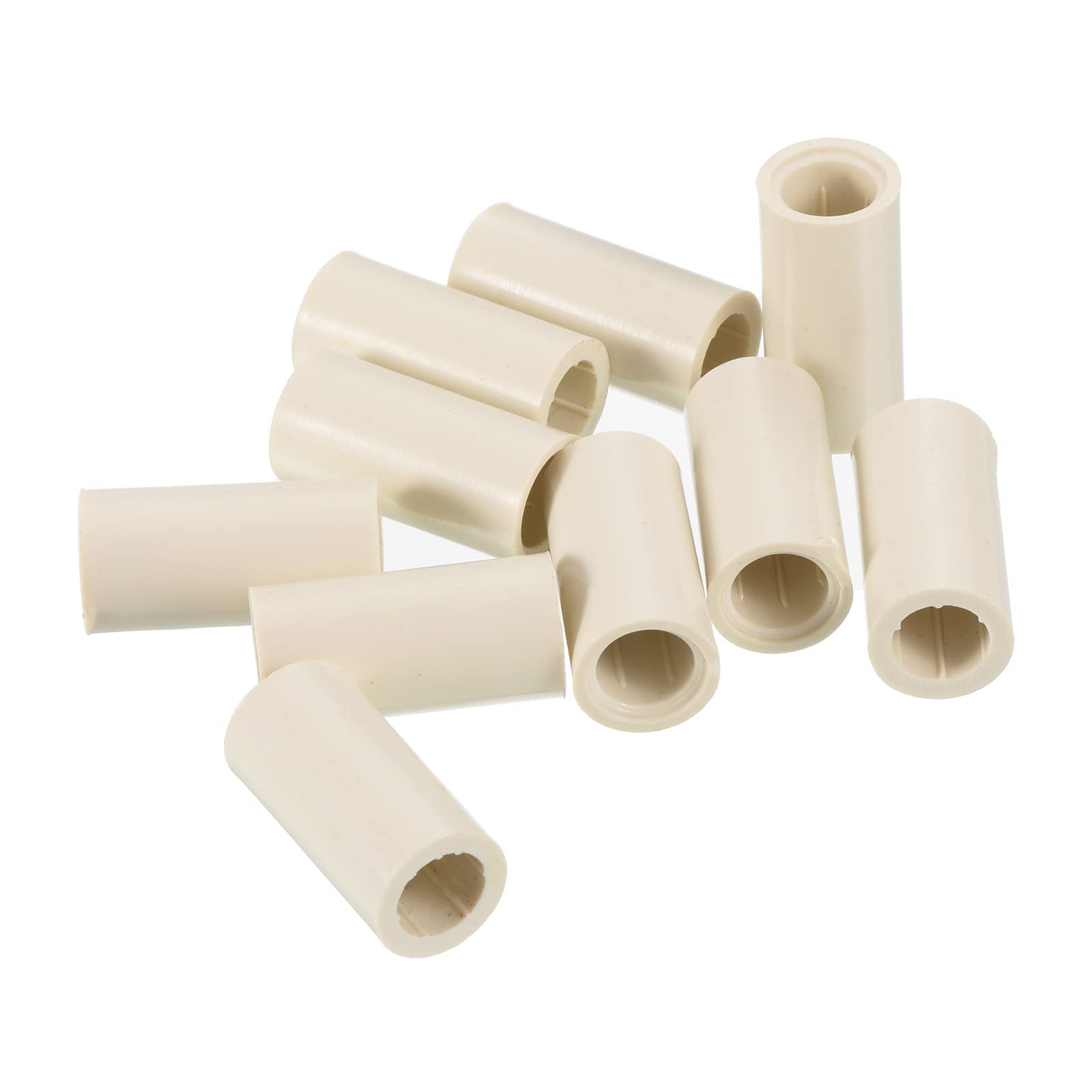 PATIKIL 12x25mm Pool Cue Ferrules, 10 Pack Billiard Cue Ferrules Slip on Snooker Pool Stick Tips Replacement Accessories, White
