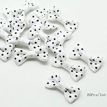 Amazon Com Jammas 25pcs Colorful 3x1 5cm Printed Dots Satin
