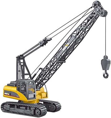 TES TOYS Remote Control Tower Grab Construction Tractor, Tower Grab Toy with 2.4Ghz Transmitter and Metal Shovel with Nickel Cadmium Battery AA (1:14 Tower Grab)