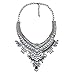 Lovage Vintage Anti Silver Tone Long Boho Statement Necklace Bohemian Indian Jewelry for Women