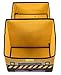 Clever Creations Kids Collapsible Storage Organizer and Ottoman, Perfect Vehicle Themed Toy Chest for Storing Books, Shoes, Games and More, Construction Crane