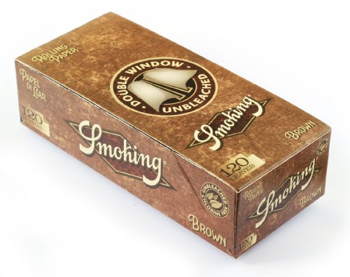 Smoking brown double unbleached rolling paper - 1 box =…