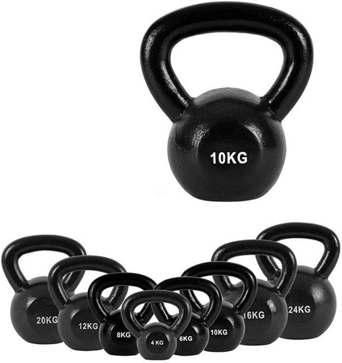 Yooee Black Cast-Iron Baking Varnish Kettlebell Pelican Dumbbell Fitness 4-20KG