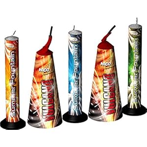 Gartenfeuerwerkssortiment ‚Summer Fountains‘ im 5er-Pack. KAT 1 (F1)