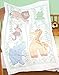 Jack Dempsey Needle Art 406090 Crib Quilt, Top Jungle Fun, 40-Inch by 60-Inch, White