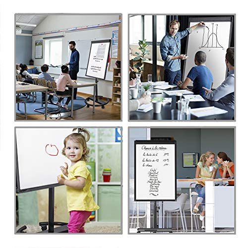 image for WEYOUNG Magnetic Mobile Whiteboard - 40x28 inch Mobile Dry Erase Board
