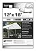 Dry Top Multi-Purpose Heavy Duty Poly Tarp, 12x16 Feet, White