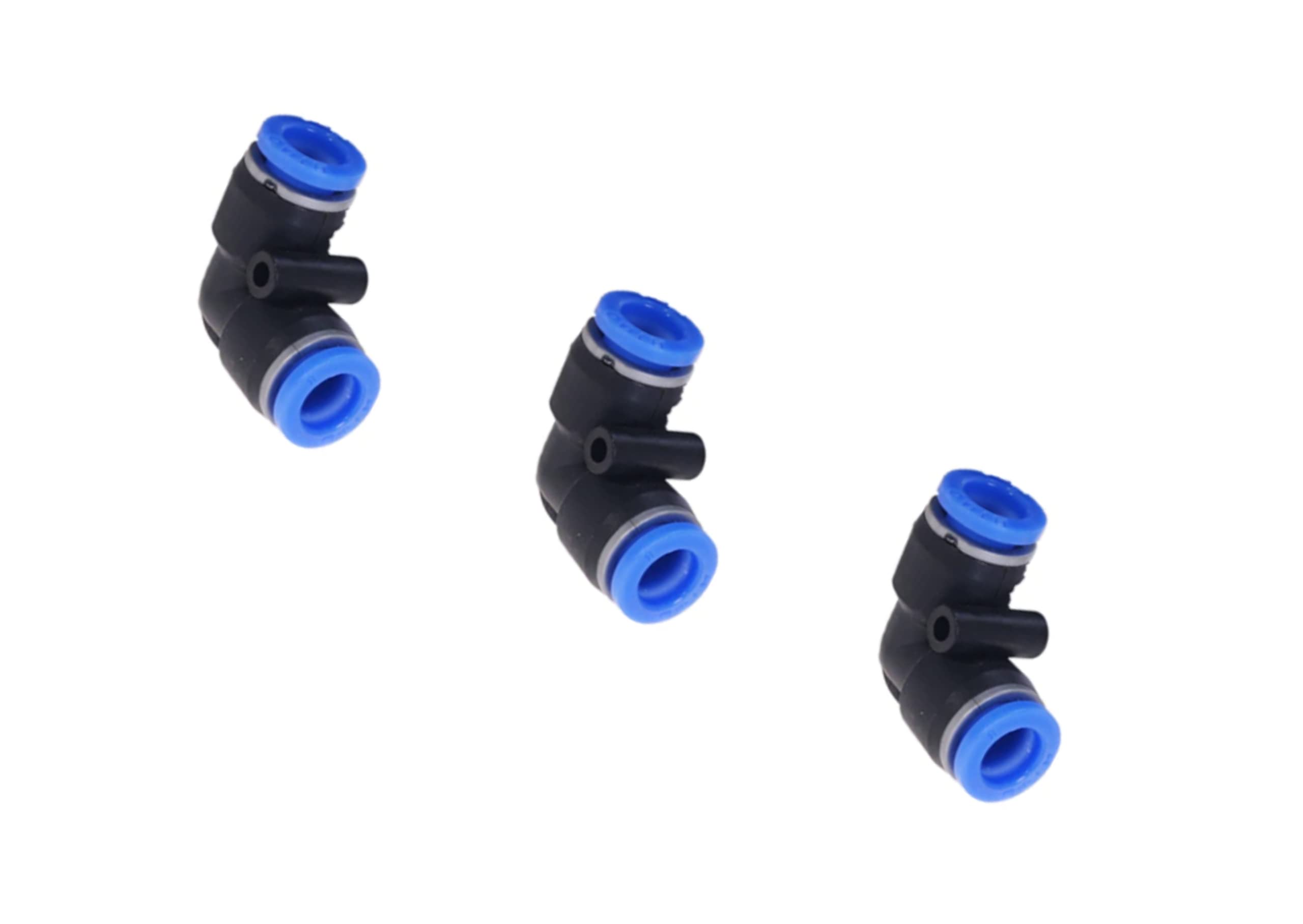 IQS Pneumatic Connector 90° Hose Connector Compressed Air Line Fittings Connector 12 mm Angle Pack of 3