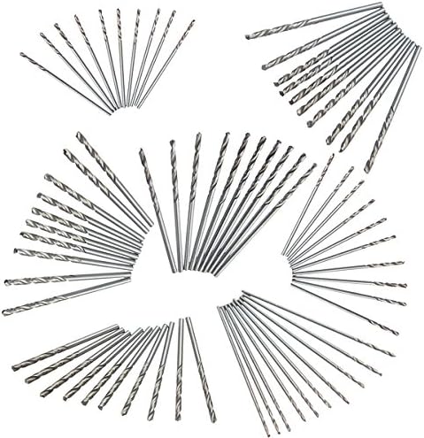 Drillzone 10pcs Straight Shank Micro HSS Twist Drilling Bit for Electrical Drill (0.7mm)