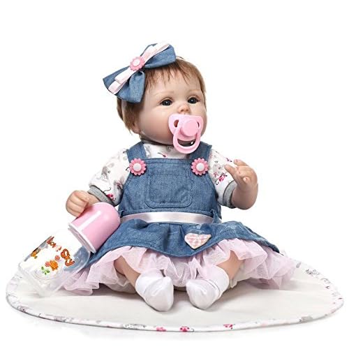 NPK 18inch 45 cm baratos bebe reborn muñecas real Niña suave silicona realistas niño Magnético Juguetes baby dolls Navidad Regalo delicate - beingmiraculous.com