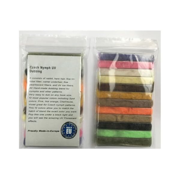 Riverruns-12-kinds-of-Dubbing-Fly-Tying-Materials-12-colors-Proudly-from-USA-And-Europe-Dry-Flies-Wet-streamers-Nymph-Salmon-SteelheadSaltwater-Flies-Realistic-Flies
