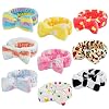 9 Pack Spa Headband Facial Makeup Headband, Coral Fleece Cosmetic Headband Face Wash Headband , Bow Hair band for…