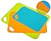 Flexible Cutting Board Mat Set, Extra Thick Plastic with Non-Slip Textured Grip for Chopping, 3 Convenient Sizes by DeVeau Essentials