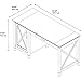 Bush Furniture Key West Computer Desk with Storage | Farmhouse PC Table for Home Office in Washed Gray | 54W x 24D