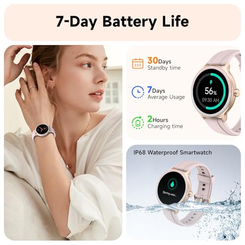 Smart Watch for Men Women, Bluetooth Calling, 1.27" HD Touchscreen Fitness Tracker, 100+ Sports Modes, AI Built-in, Heart Rate/Sleep/Step/SpO2 Monitor, IP68 Waterproof, Smartwatch for Android iPhone