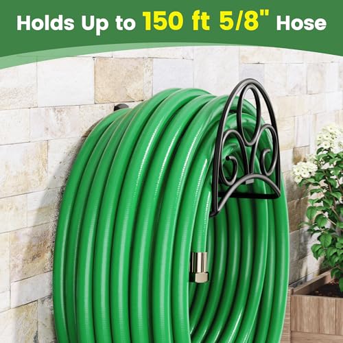 Metal Garden Hose Holder - Wall Mounted Water Hose Holder - Hose photo 10