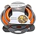 Kitchen Maestro Collapsible Silicone Colander/Strainer. Includes 2 Sizes 8 and 9.5 inch. … (Orange)