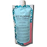 Ecoslay Rice Pudding Leave-In Conditioner for Curly &amp; Dry Damaged Hair - Moisturizer &amp; Detangler, Strengthens Fine Hair, Men &amp; Women, 16oz