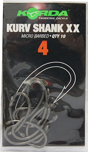 Korda Kurv Shank XX Haken Karpfenhaken (10 Stück), Angelhaken zum Karpfenangeln, Haken zum Karpfenfischen, Haken für… – Bild 5