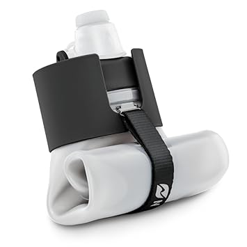 Nomader Faltbare Wasserflasche mit Auslaufsicherem Schraubverschluss für Reisen, Sport und Outdoor-Aktivitäten - BPA-frei, 65