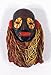 Handpainted Poly Stone African Mask Arts Assorted Magnet (Set of 6 B)