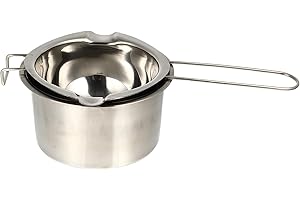 SUPVOX DIY Stainless Steel Soap Melting Pot Set with Inner and Outer Bowls for Homemade Soap and Wax