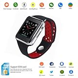 Smart Watch,SUNETLINK Anti-lost Touch Screen Bluetooth Smart Watch with Camera，Cell Phone Watch with Sim Card Slot,Smart Wrist Watch Compatible with Android Phones IOS Samsung for Kids Men Women