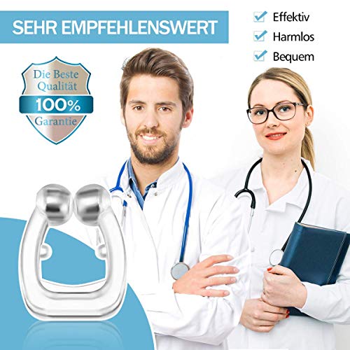 Latest Anti snoring Device Silicone Magnetic Anti Snore Nose Clip Effective-Easy Stop Snoring Solution Professional Sleeping Aid Relieve Snore for Men Women (2 pcs)