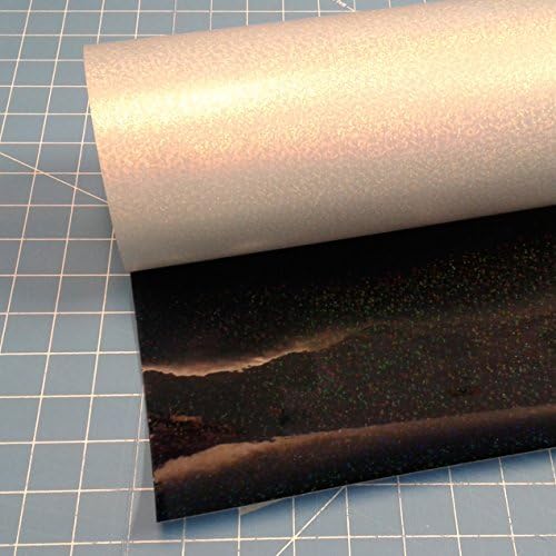 Siser Black Holographic 20" x 3' Iron on Heat Transfer Vinyl Roll by Coaches World