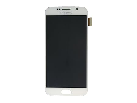 Samsung G920 F Galaxy S6 LCD Touch Screen Display Glas Front weiß Original Neu mit Service Pack