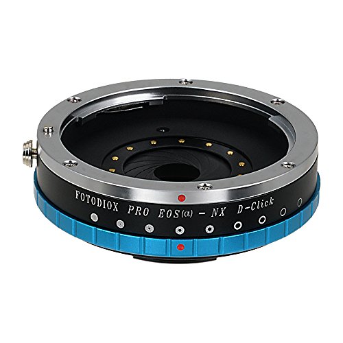 Fotodiox Pro Lens Mount Adapter - Canon EOS (EF) D/SLR Lens to Samsung NX Mount Mirrorless Camera Body with Built-in Aperture Iris