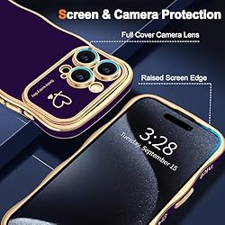 Hython for iPhone 15 Pro Max Case Cute Curly Wave