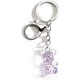 SHTALHST Bear Keychain Colorful Bear Keycharms Cute Teddy Keychains for Women Animal Keyring Gifts