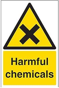 Warnschild „Paint Store“ – Selbstklebend, 150x200 Mm | Achtung Chemische Substanzen, Schwarz/gelb