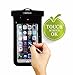 COOSKIN®Universal Waterproof Case Dry Bag with lanyard for iPhone 5SE 6s, 6 plus, 6, 6 plus, 5, 5s, Samsung Galaxy; Perfect for Outdoor Sports and IPX8 Certified to 100 Feet (Black)