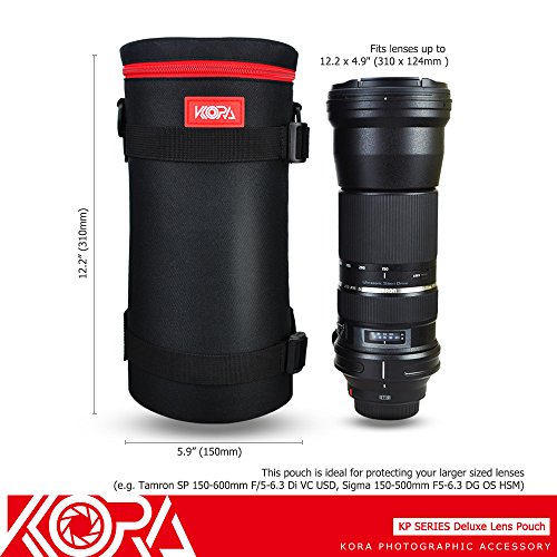 Kora KPXXL Deluxe Camera Lens Pouch Bag Case Protector Cover 124mm x