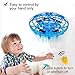 iGeeKid Mini Drones Hand Operated Drone Flying Toy Kids Easter Gifts for Boys Girls Age 4-14 Year Infrared Induction Helicopter Flying Ball with 360° Rotating LED Light Outdoor Sports Toy-Blue