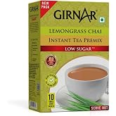 Girnar Premix Lemon Grass Chai Low Sugar 80 Gm 10 Sachets